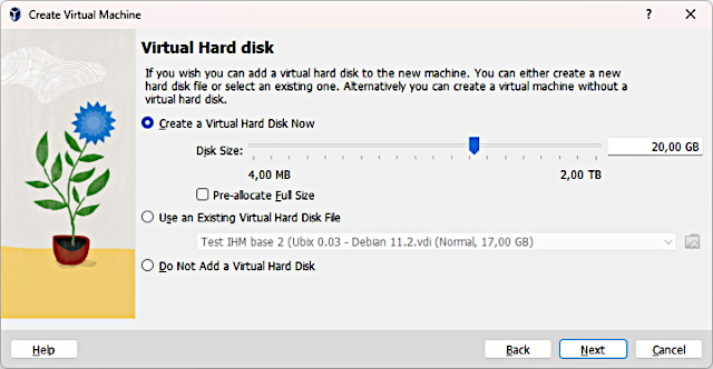 Virtual hard disk
